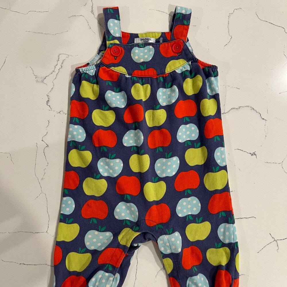 Baby Boden Apple Overalls 12-18 Months